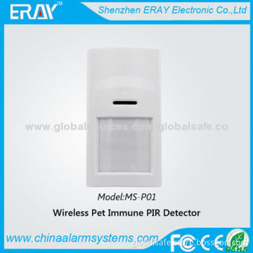 Wireless pet immune PIR detector for home alarm home security system 2262 motion